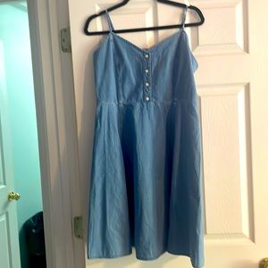 Gap light denim dress never worn